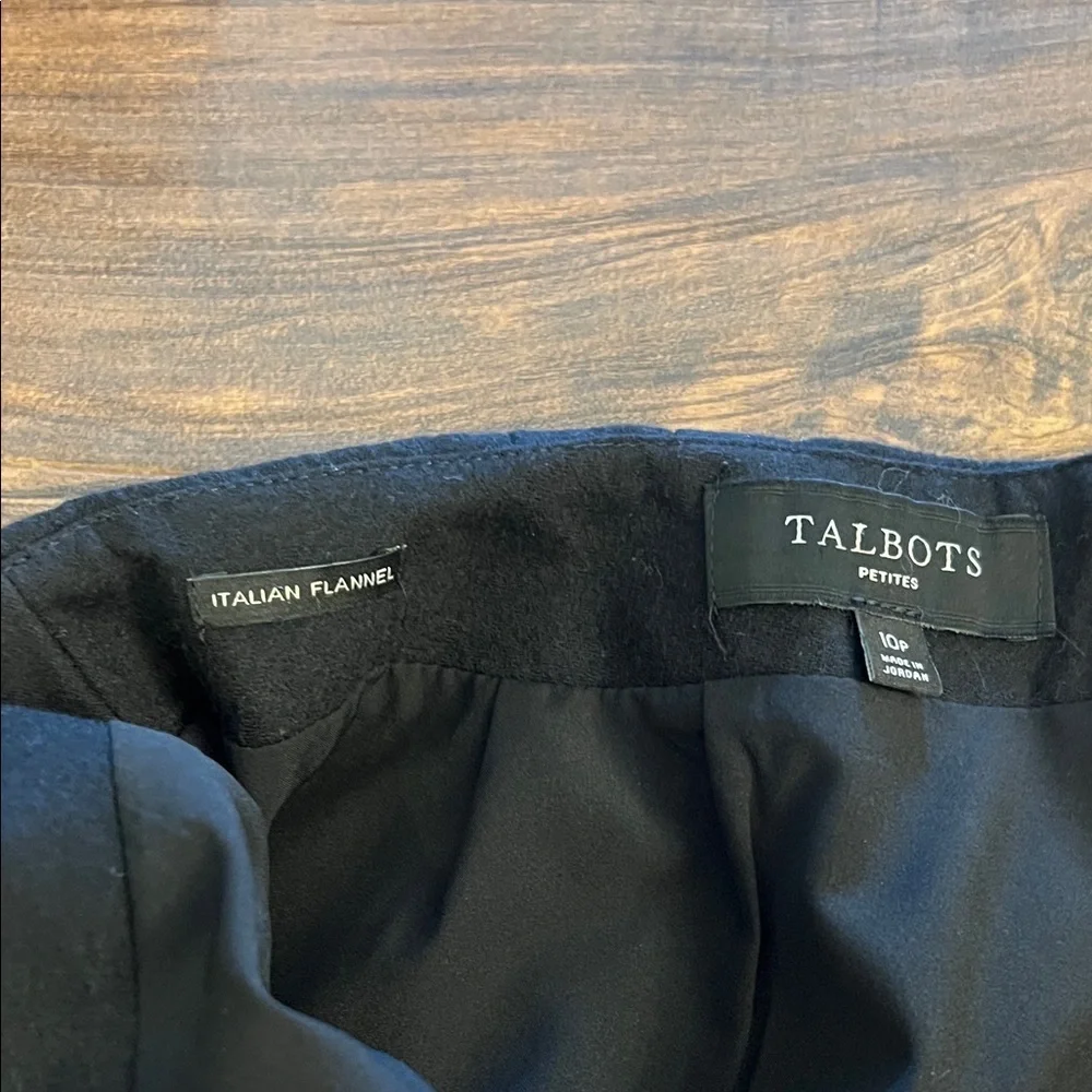 Talbots Elegant Black Pencil Skirt